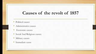 Causes of the Revolt of 1857 (2)| Administrative causes | Economic Causes | History Learning