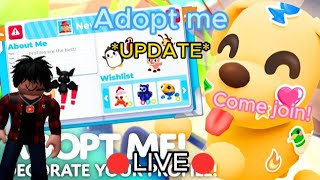 🔴LIVE - Roblox - Adopt Me! - Profiles update - (Come Join)!