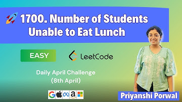 1700. Number of Students Unable to Eat Lunch | LeetCode Easy | Hindi | C++