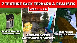 7 BEST & REALISTIC MCPE 1.21 - 1.26 TEXTURE PACKS FOR MINECRAFT SURVIVAL! (MUST TRY 🔥) screenshot 1