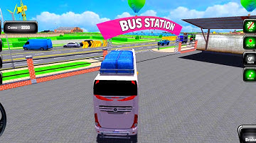 Real Coach Bus Simulator 3D - New City Bus Driving Adventure Games 2025 - Bus Game Leval 1
