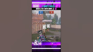 1 Shot 2 Kills By AWM #awm #awmshot #1vs4 #tdm #tdmgameplay #bgmi #pubg #lollzzzgaming #jonathan