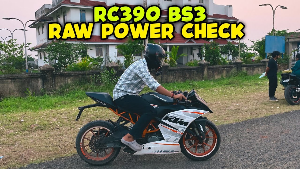 RC390 BS3 RAW POWER CHECK 🔥 Fully Raw Machine 🏍️ #rc390 #rc390bs3 #power
