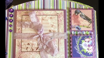 May Craftology Box Chipboard Mini Album Tutorial Part 5