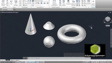 Learning AutoCAD 2014 - 3D Model Tutorial for Beginners #3 - 3D complex shapes