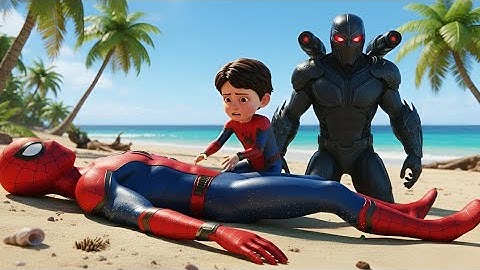 Unexpected Team-Up:🕷️ Spider-Man’s Sad Defeat by Black Manta 😢⚫ | AI Superhero Short Film