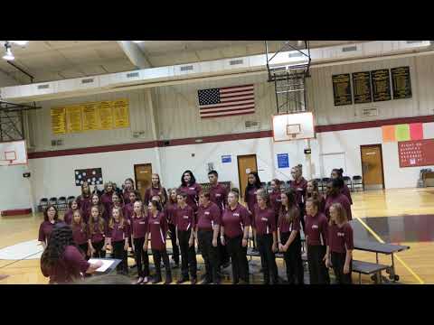 North Iredell Middle School Choir sings for Veterans.