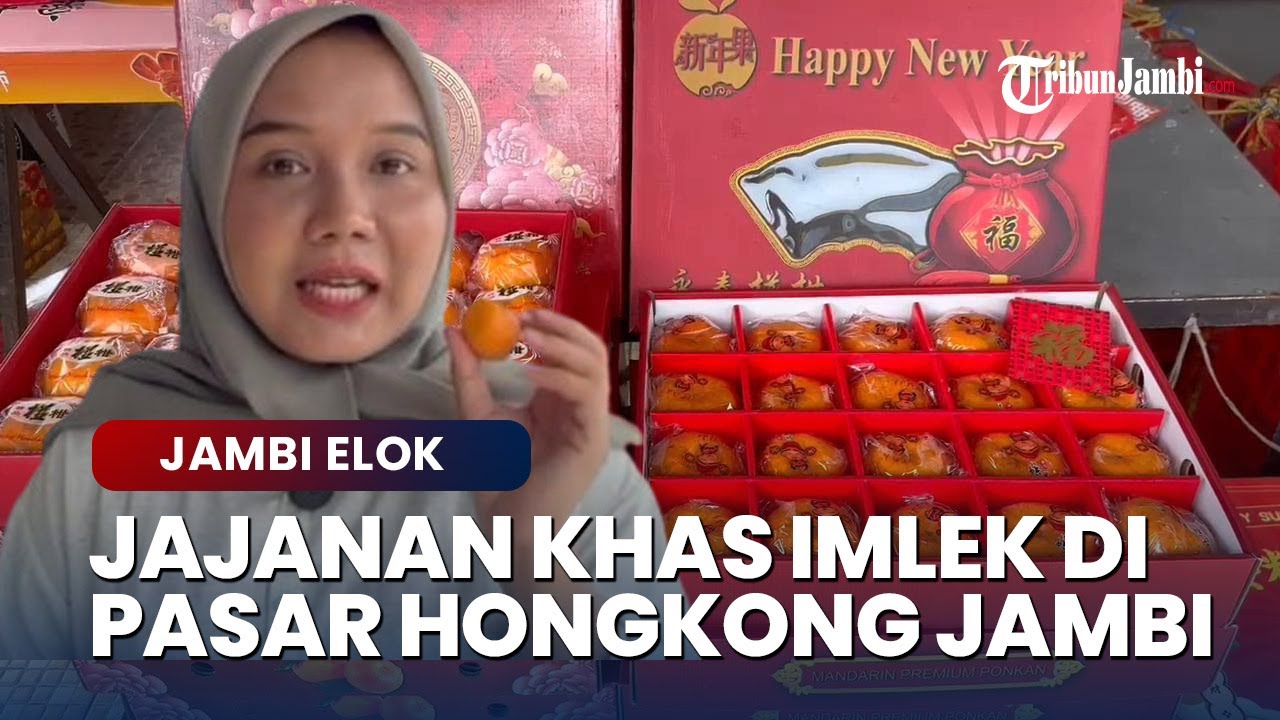 Belanja Aneka Jajanan Khas Imlek di Pasar Hongkong Jambi - YouTube