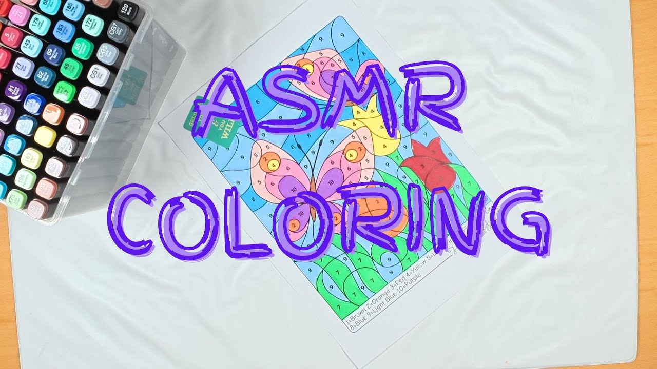 Gentle Coloring ASMR 🌿 | Stress Relief | No Talking