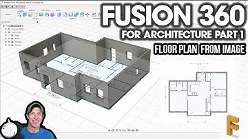 Modeling a FLOOR PLAN from an Image in Fusion 360! Fusion 360 for Architecture Part 2
