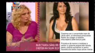 Marirea sanilor fara operatie – Dr. Morad Iancu, Luxury Aesthetics(Despre marirea sanilor fara operatie, prin injectare de acid hialuronic sau grasime proprie - Dr. Morad Iancu (Clinica Vedetelor Luxury Aesthetics) la Kanal D ..., 2014-10-22T11:04:15.000Z)
