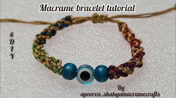 easy macrame bracelet design #apoorva_macramecraft  #macramekeychain #macrame #macrametutorial