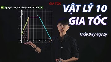 Vật lý 10 | Gia tốc - Đồ thị | Thầy Duy dạy Lý