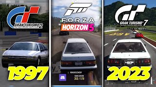 Evolution Of Corolla AE86 In Racing Games From 1997 - 2023 | FHD 60FPS screenshot 5