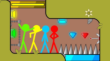 Fireboy and Watergirl - Stickman Animation | Part 1