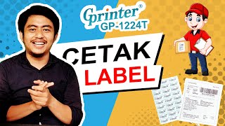 Printer Cetak Label Stiker Pengiriman E-Commerce Gprinter GP-1224 T