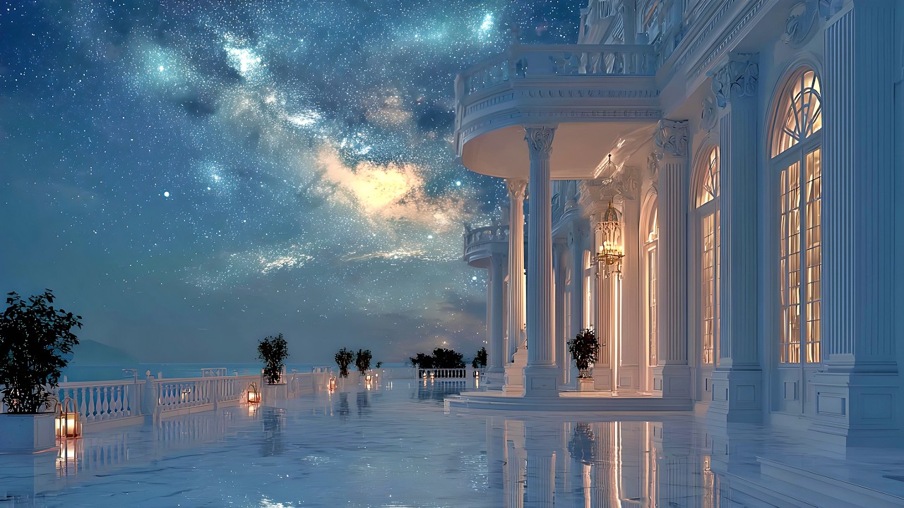 Where Mansions Touch the Stars: Inside 4K Palaces of Light, Sky Temples & Ambient Fantasy Realms