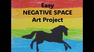 How to Teach NEGATIVE SPACE with stencils: Quick and Easy Lesson Plan for Art Teachers. Tutorial