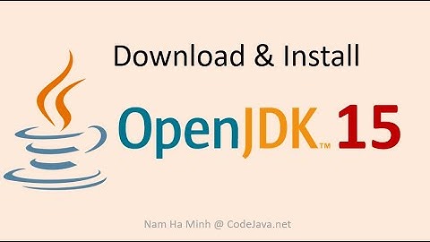 Java 15 - Download and Install OpenJDK 15