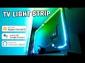 BEST way to stick an LED Light Strip behind a TV