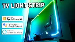 BEST way to stick an LED Light Strip behind a TV