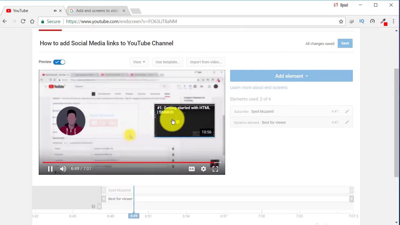 Add end screen to your videos - YouTube