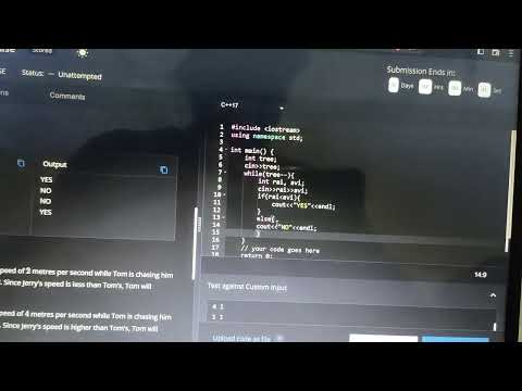 Tom and Jerry chase  #codechefsolution
