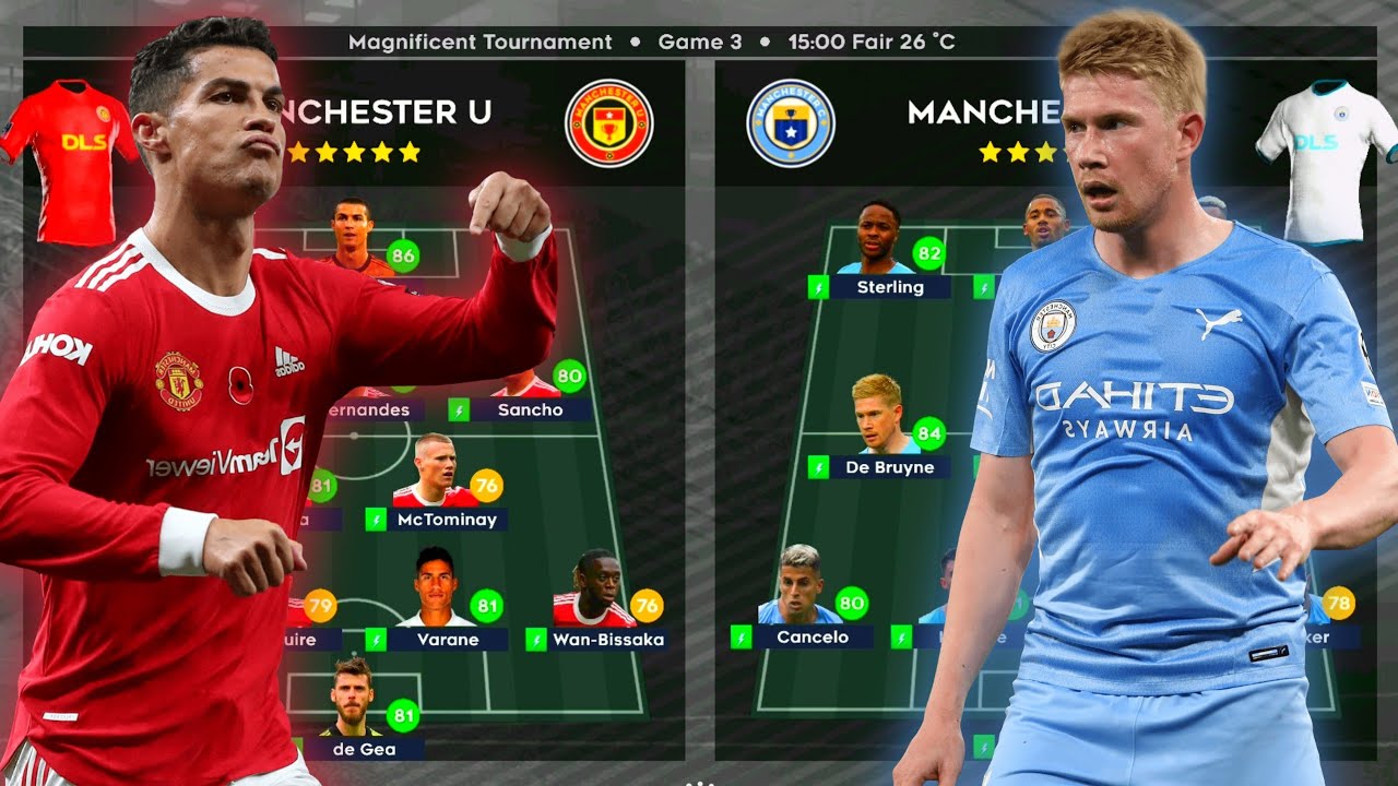 Manchester United Vs Manchester City | DLS22 Magnificent Challenge  - DLS 22