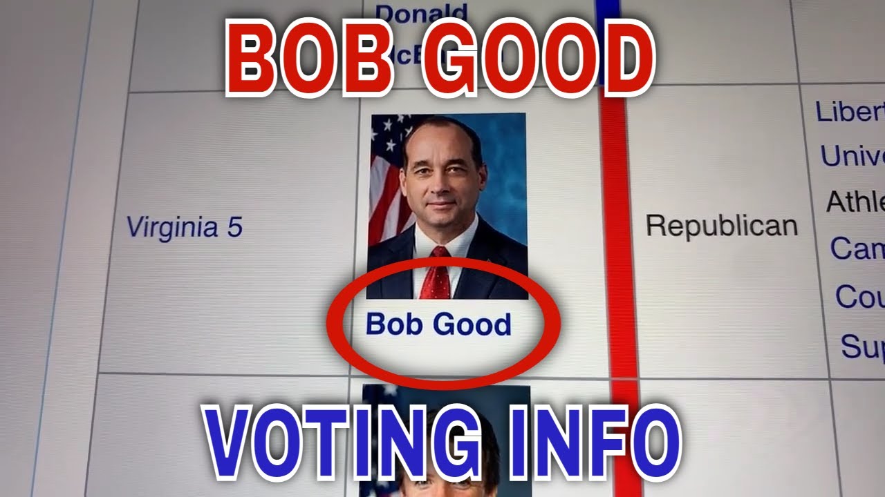 🔴 U.S. House of Representatives Bob Good Virginia District 5 Republican Voting Facts 🔴