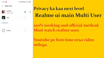 How to use multi user / second space in Realme UI || Official method Full tutorial