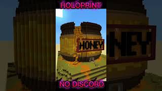 Minecraft Bedrock Holoprint Farm de mel!! #minecraft #minecraftbuilding
