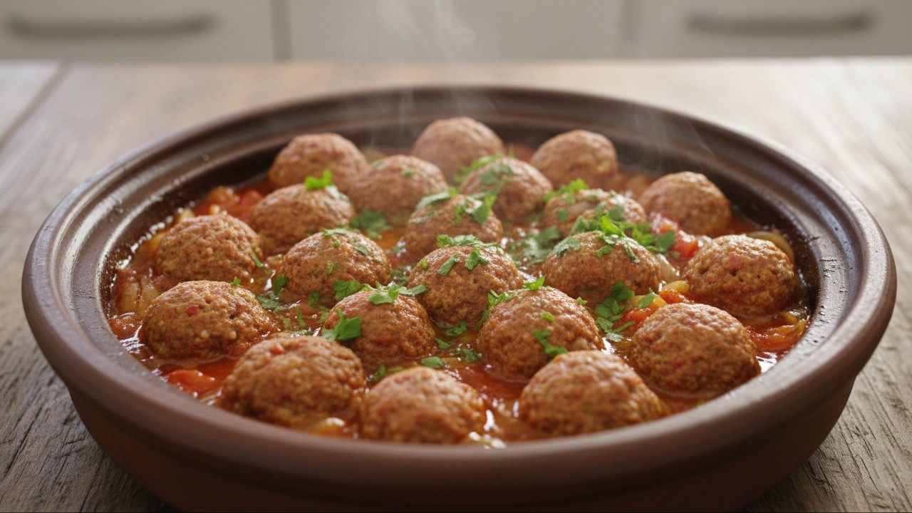 ما يمكنش تجربي هاد الطريقة وما تعاوديهاش! طاجين الكفتة بصلصة سرية تخلي الطاجين يجي معلك 🥘🔥