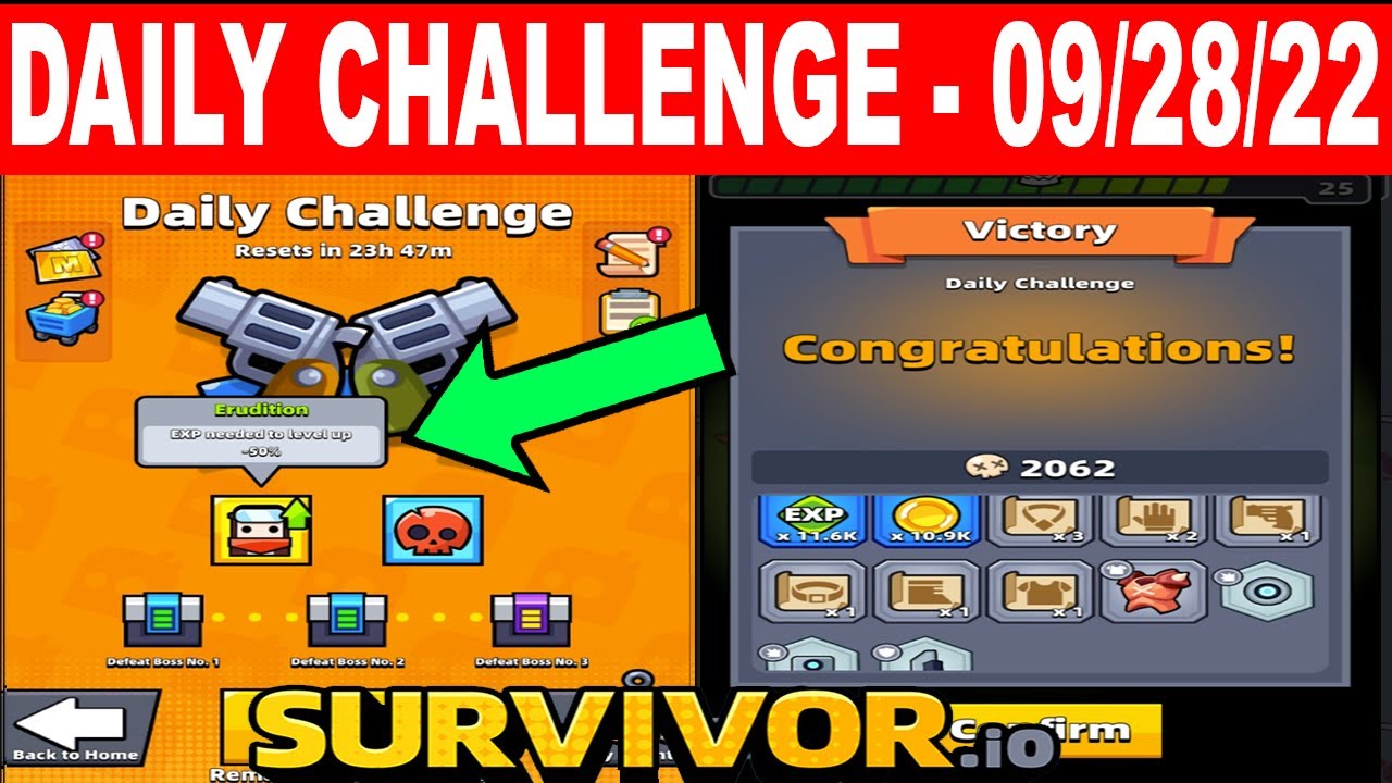 Survivor.io Daily Challenge - Hard Mode Cleared - MAX Chapter September