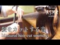【ASMR】#1 現役美容師がハサミでひたすら髪を切るだけASMR【声なし/No Talking】【hair cut】【sleepy】hair cut sounds【睡眠】【作業用】