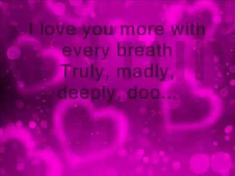 Savage Garden Truly Madly Deeply Lyrics Video W Hd Sound Youtube