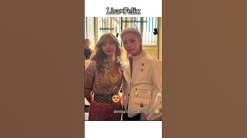 lisa and Felix to besties together at LV show#lisamanoban #felix #blackpink #straykids #lisaoutfit