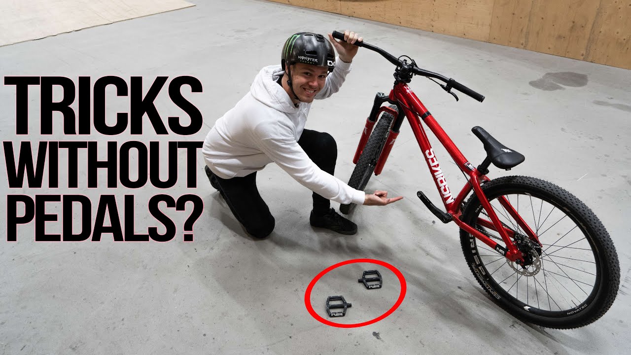RIDING MTB WITHOUT PEDALS!! *No pedal challenge* Giveaway Winner! YouTube