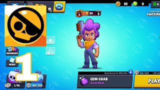 Brawl Stars - Gameplay Walkthrough Part 1 - Shelly: Gem Grab (iOS, Android).