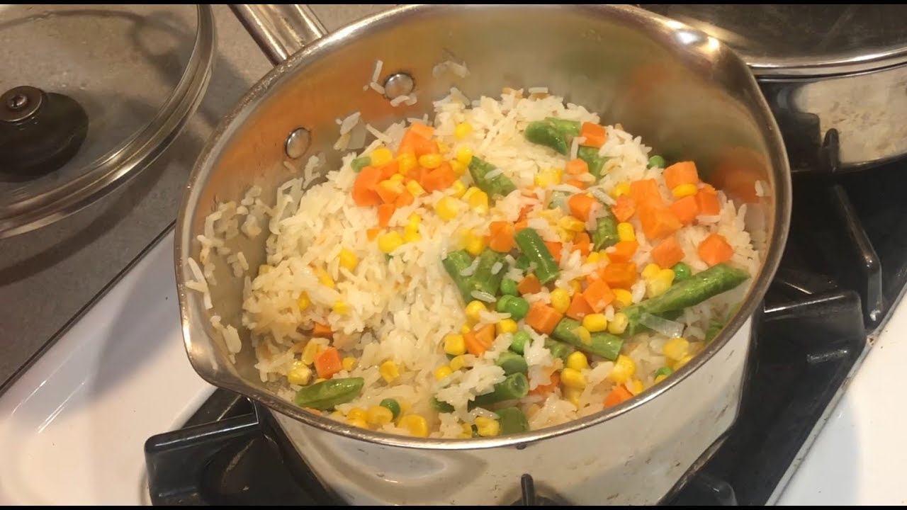 COMO HACER ARROZ BLANCO| RECETA DE ARROZ BLANCO FACIL Y RAPIDO - YouTube