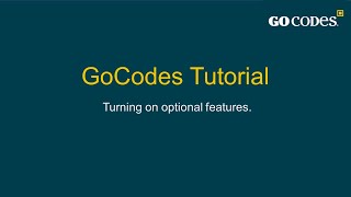 11. Turn on Optional Features