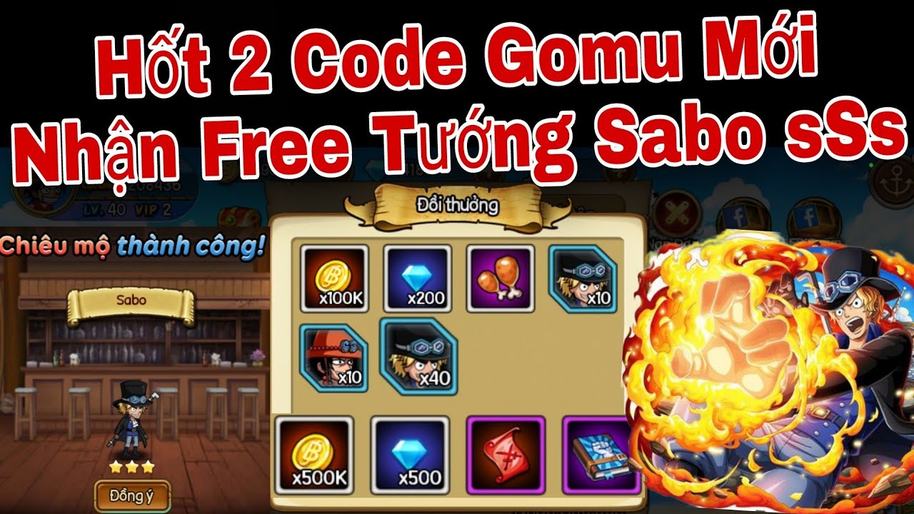 Hốt 2 Code Gomu Huyền Thoại Dùng Chung Mới | Nhận Tướng Sabo sSs Về Đội Đua Top S11 | ttbđ