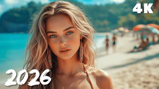 Beach Midnight Reflection ✨ Chill Deep House Tropical Summer Smooth 4K UHD 2026 | Blue Shore Beats