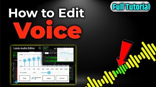 How to edit voice for youtube videos. voice editing kaise kare phone se voice edit