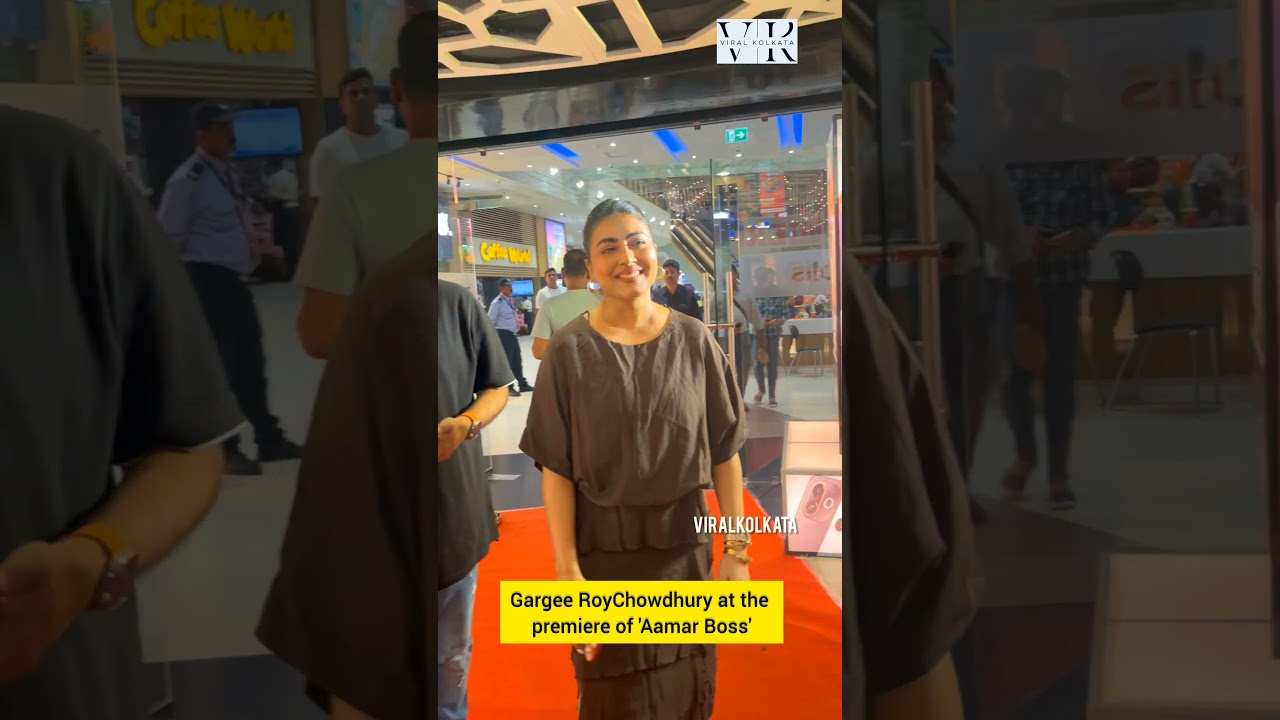 Gargee RoyChowdhury at the premiere of 'Aamar Boss'.