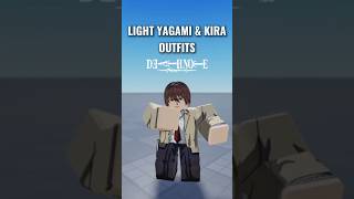 #catalogavatarcreator #robloxfyp #robloxoutfits #deathnote #lightyagami #kira Light Yagami Outfits