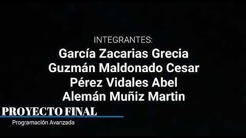 Proyecto Final Programación Avanzada