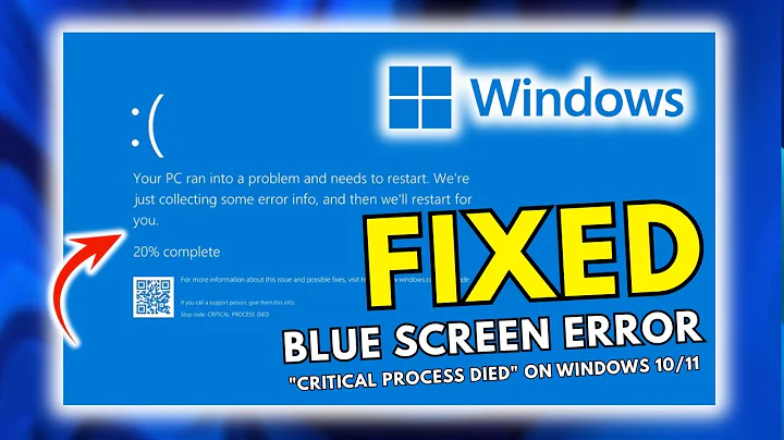 Fix Blue Screen Error "Critical Process Died" on Windows 10/11 - 100% Solved