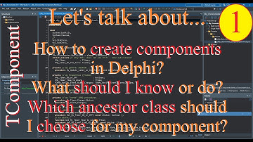 Delphi: Building components in VCL framework - Non-Visual components - 01