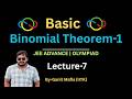 Binomial theorem-1 | L-7 | JEE Advanced | Olympiad | Problem Solving