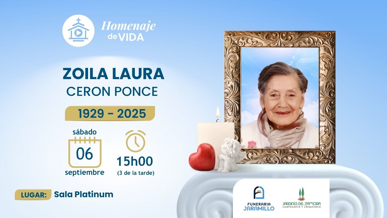 HOMENAJE DE VIDA SRA. ZOILA LAURA CERON PONCE